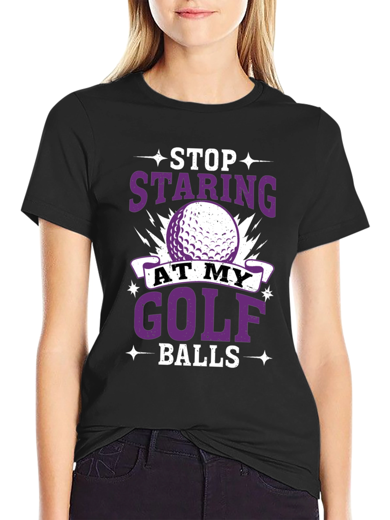 Stop Staring At My Golf Balls T-Shirt