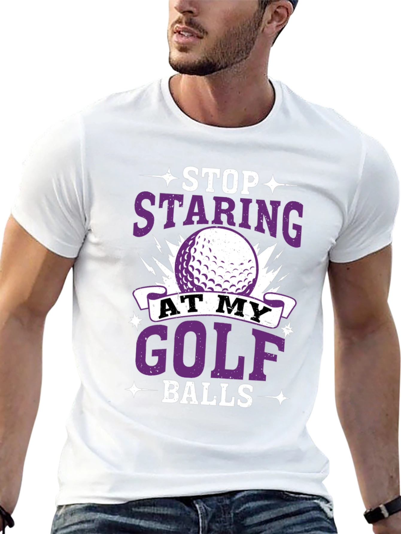 Stop Staring At My Golf Balls T-Shirt
