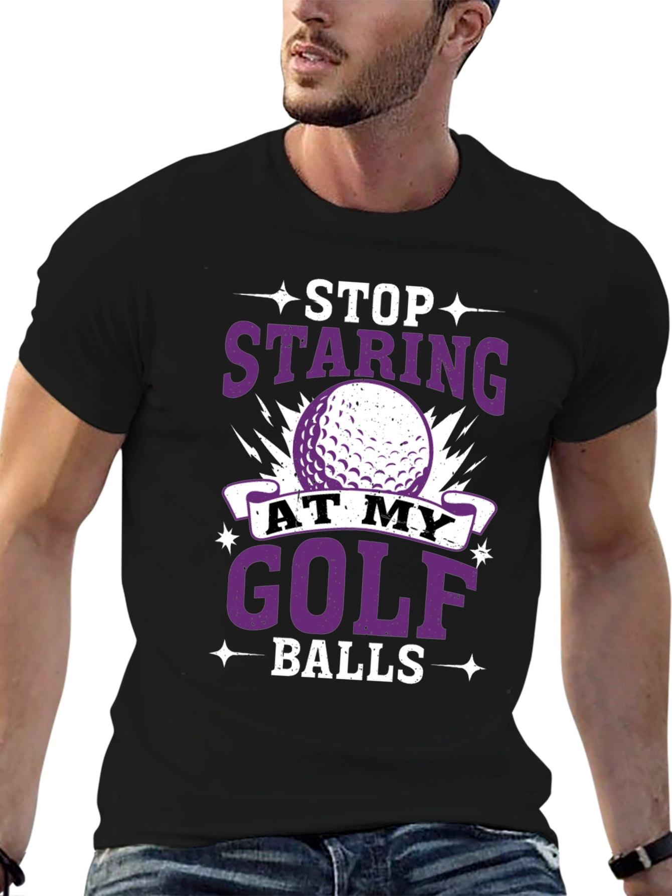Stop Staring At My Golf Balls T-Shirt