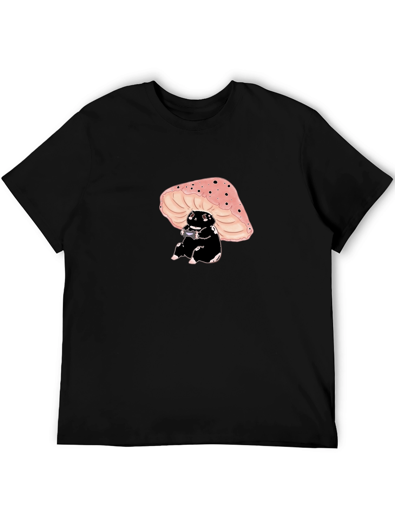 Mushroom Gaming Black T-Shirt