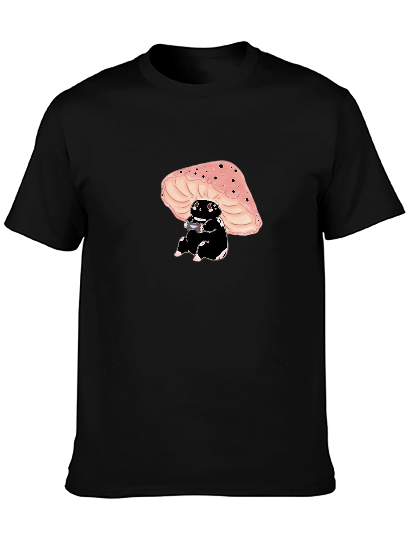 Mushroom Gaming Black T-Shirt