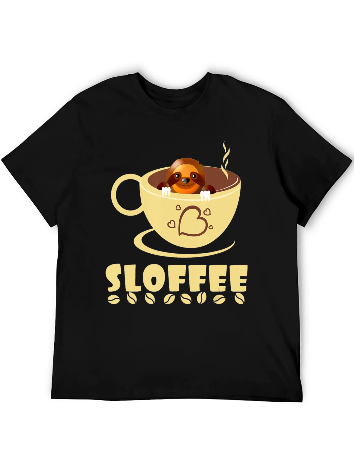 Sloffee Sloth Coffee T-Shirt Cute Animal Tee