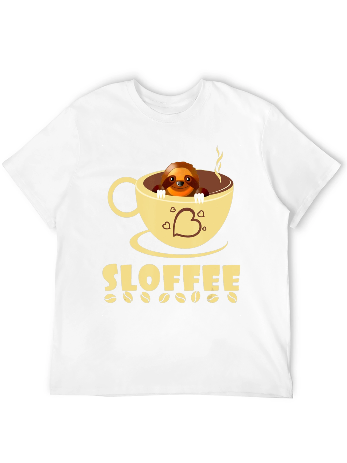 Sloffee Sloth Coffee T-Shirt Cute Animal Tee