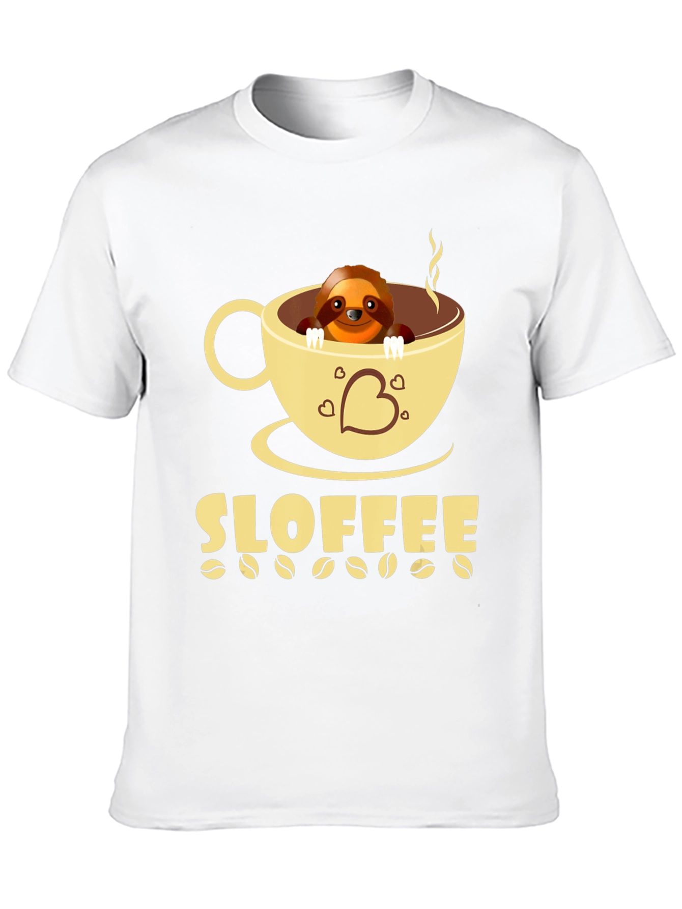 Sloffee Sloth Coffee T-Shirt Cute Animal Tee