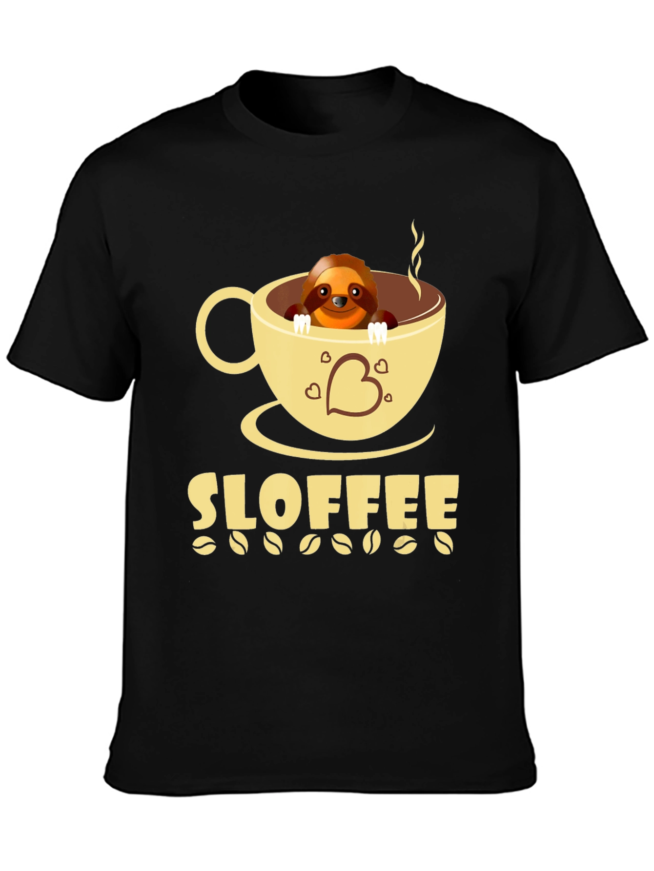 Sloffee Sloth Coffee T-Shirt Cute Animal Tee