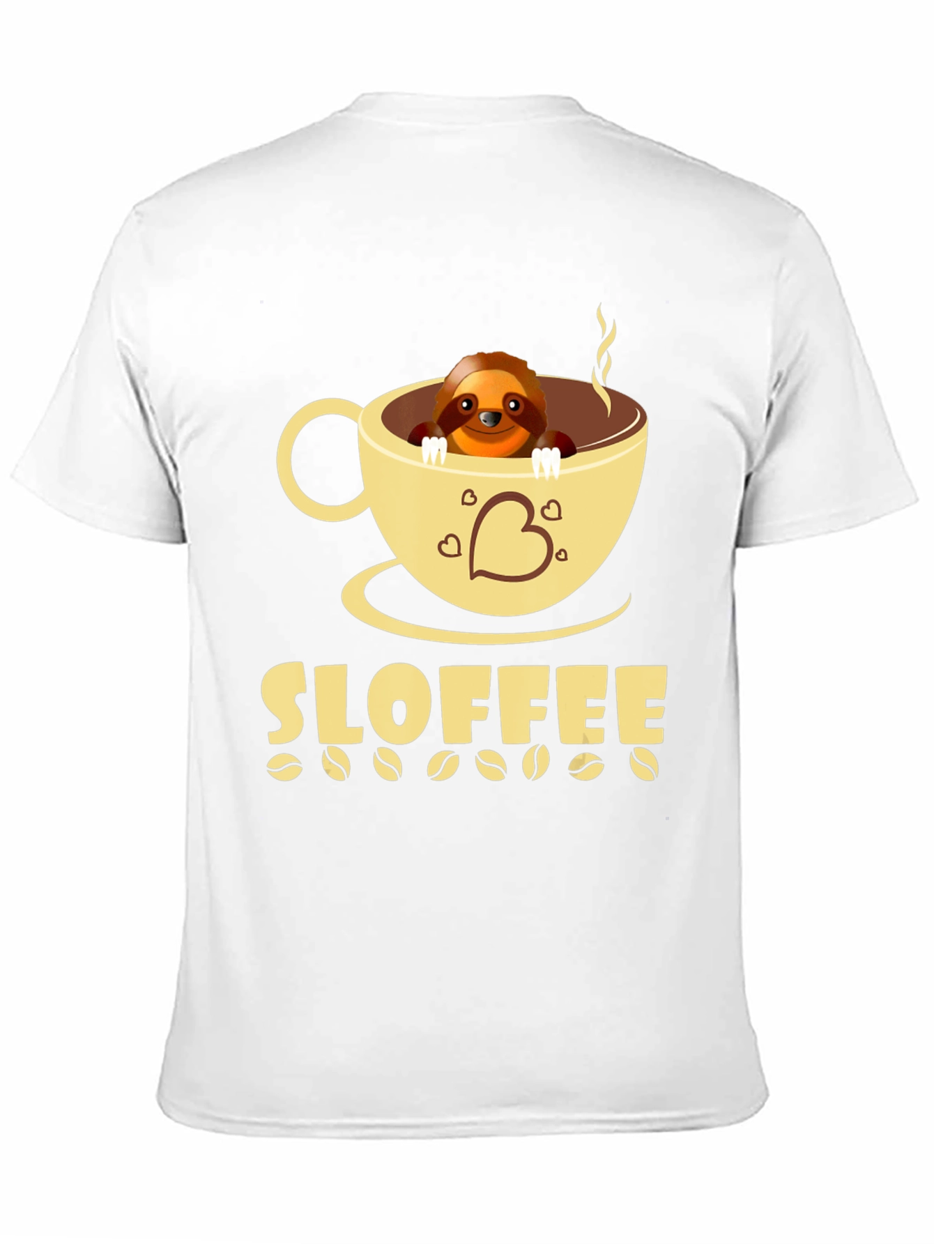 Sloffee Sloth Coffee T-Shirt Cute Animal Tee