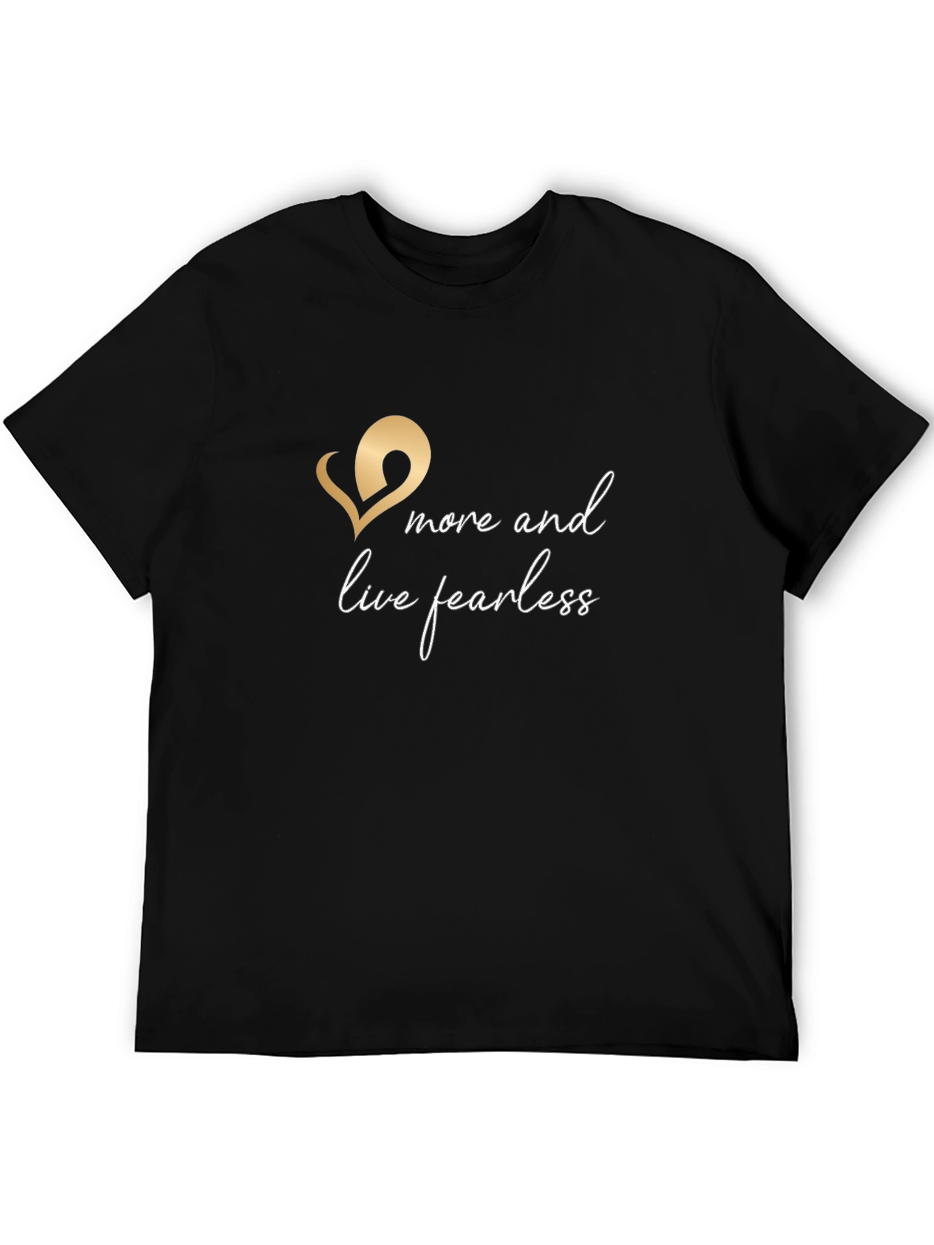 Live Fearless Black Tee