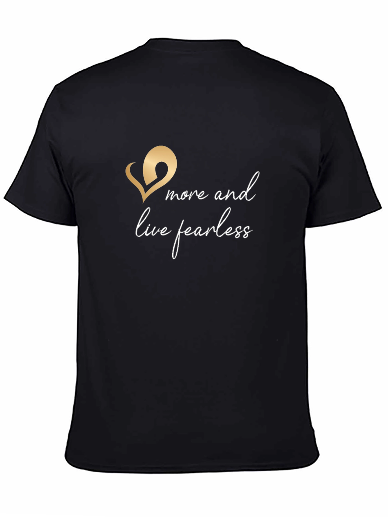 Live Fearless Black Tee