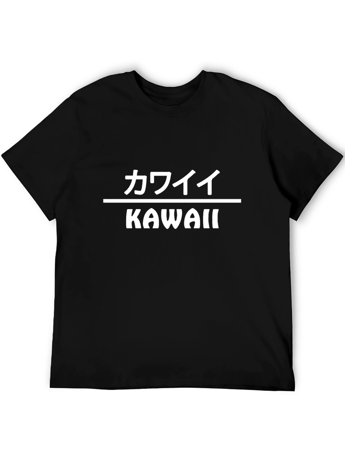 Kawaii Black T-Shirt - Japanese Aesthetic Style
