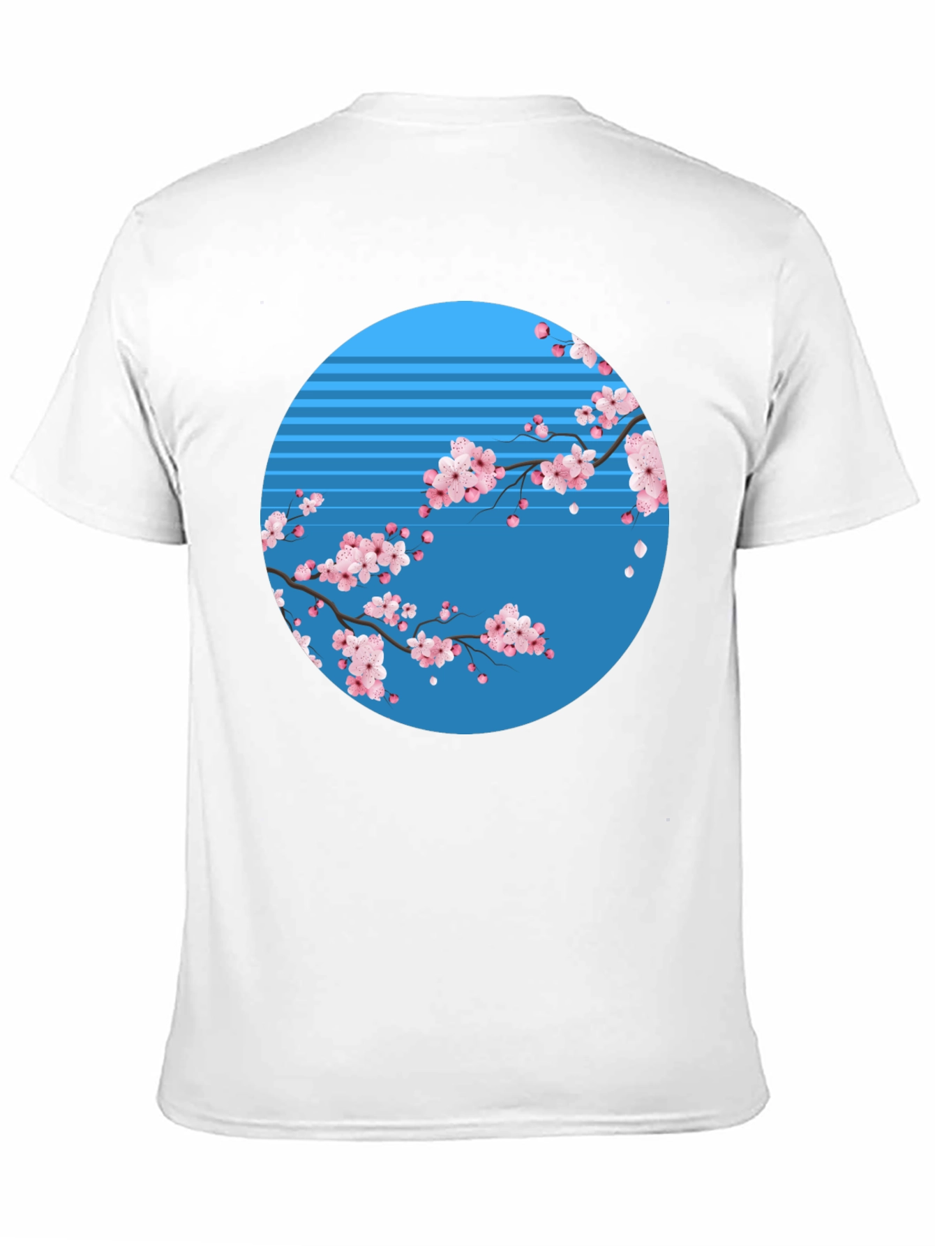 Cherry Blossom Graphic Tee - Black Cotton