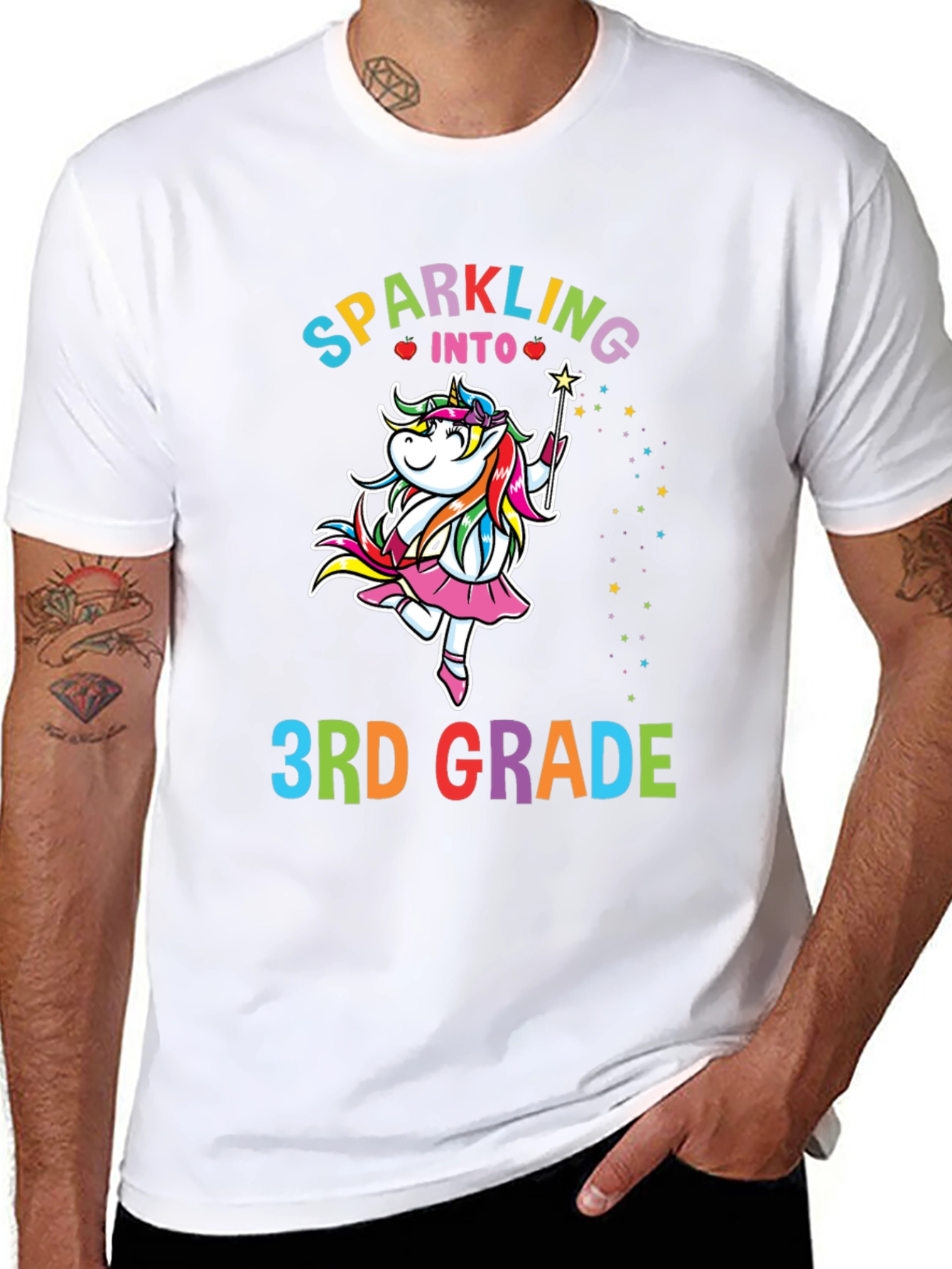 Sparkling Into 3rd Grade Unicorn T-Shirt