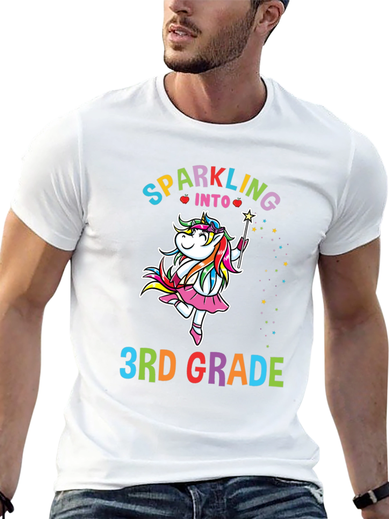 Sparkling Into 3rd Grade Unicorn T-Shirt