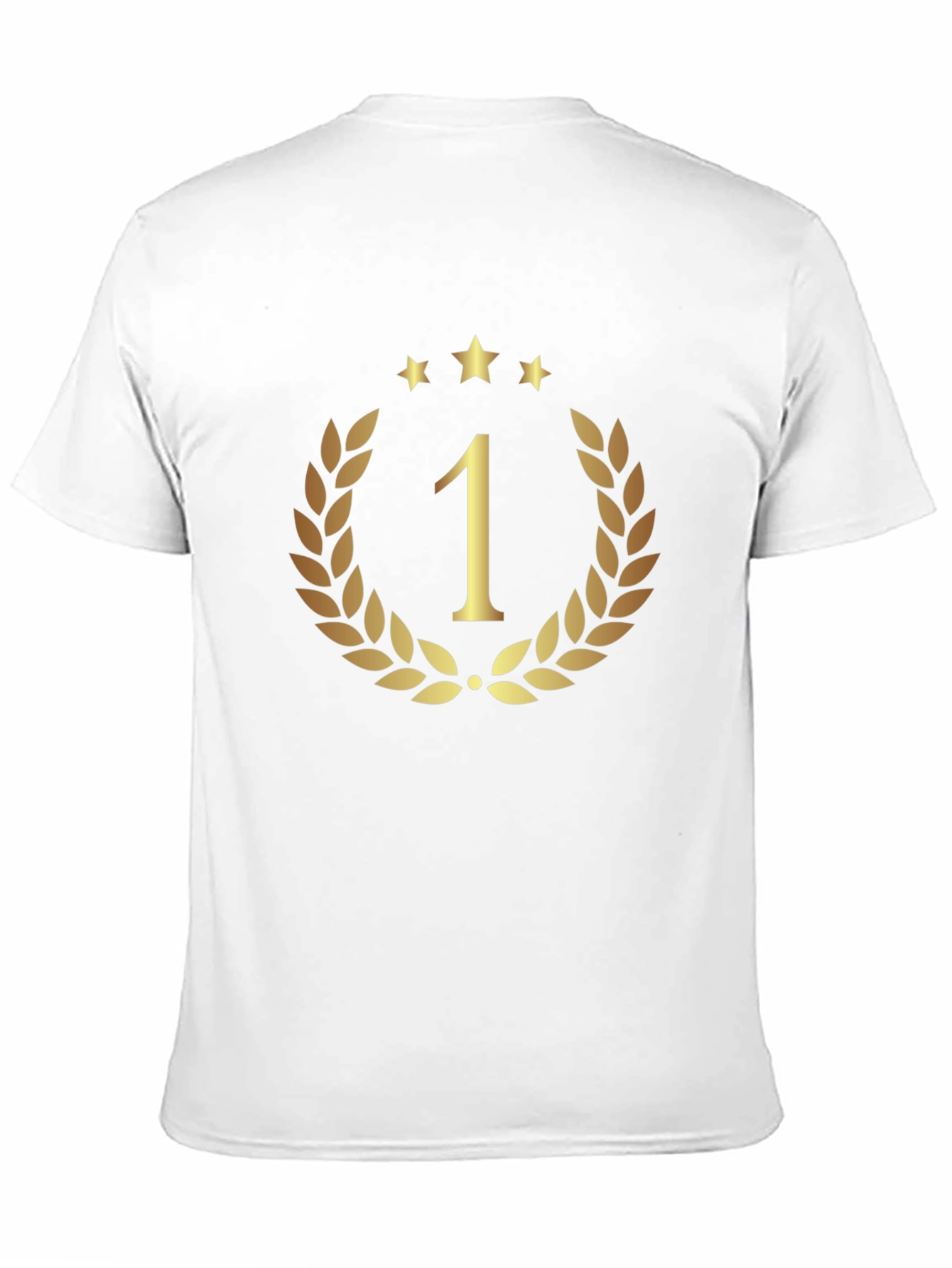Champion #1 T-Shirt - Golden Laurel Wreath & Stars