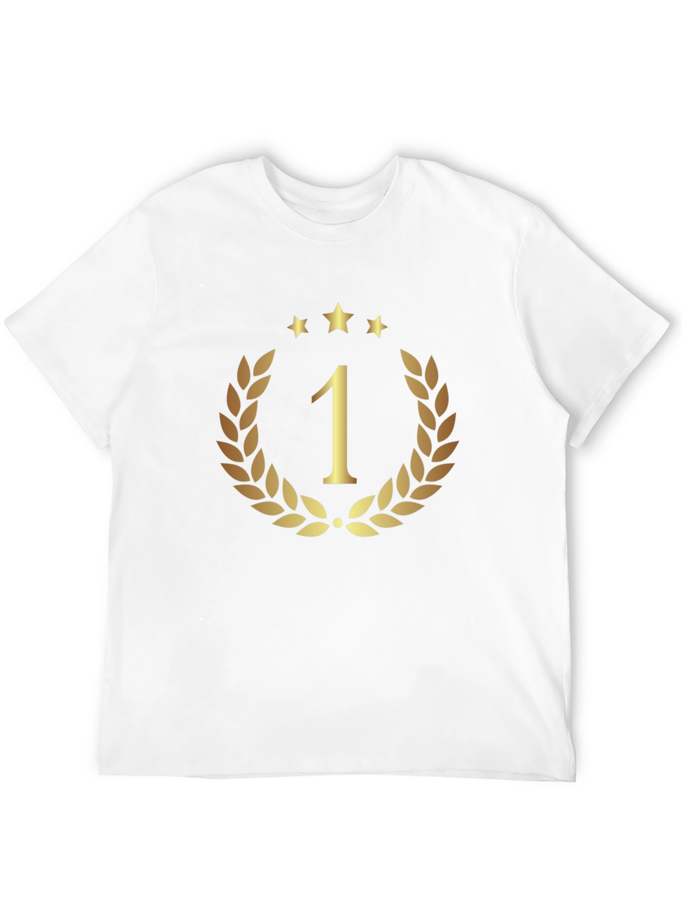 Champion #1 T-Shirt - Golden Laurel Wreath & Stars