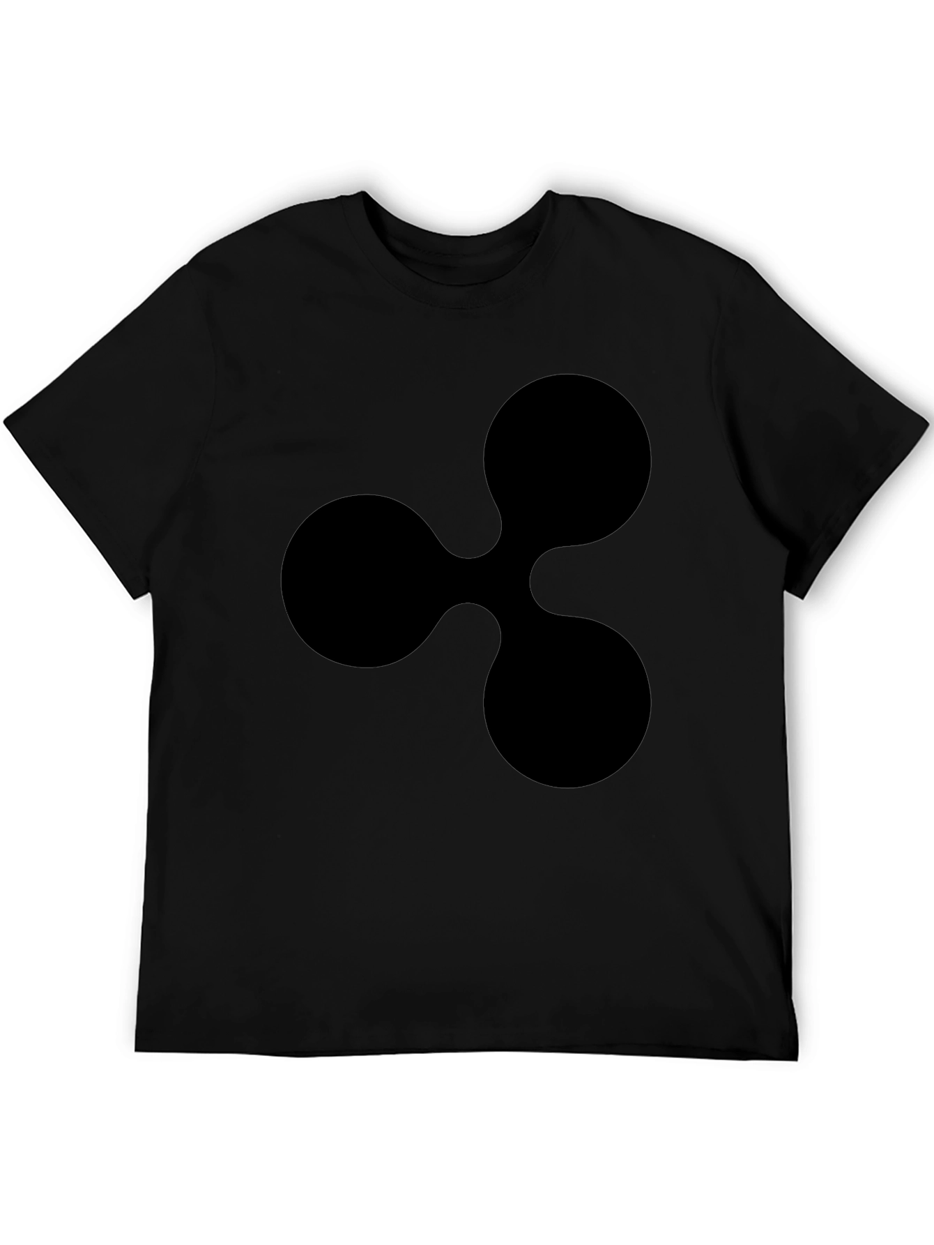 Black Ripple Logo T-Shirt - Crypto Fan Apparel