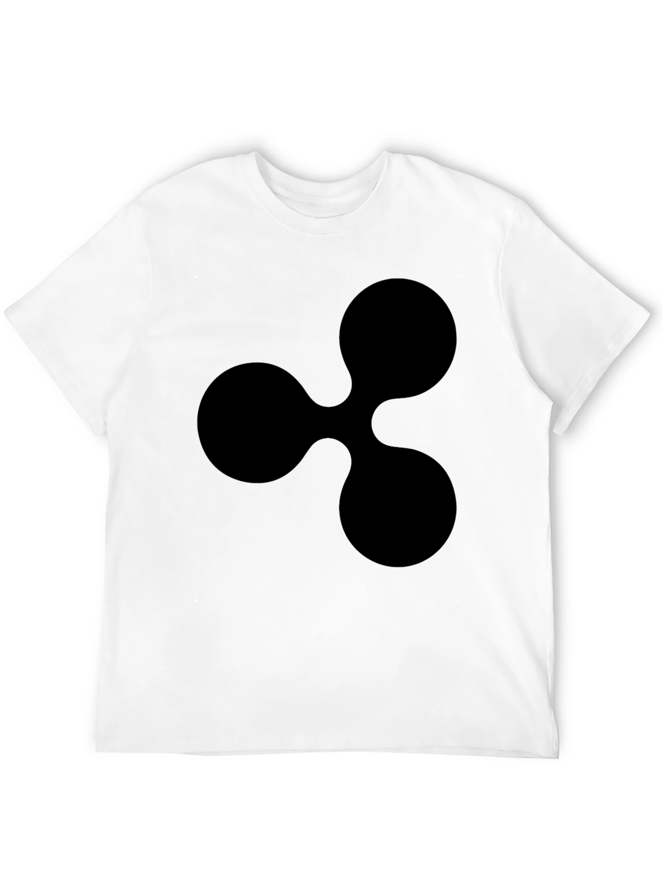 Black Ripple Logo T-Shirt - Crypto Fan Apparel