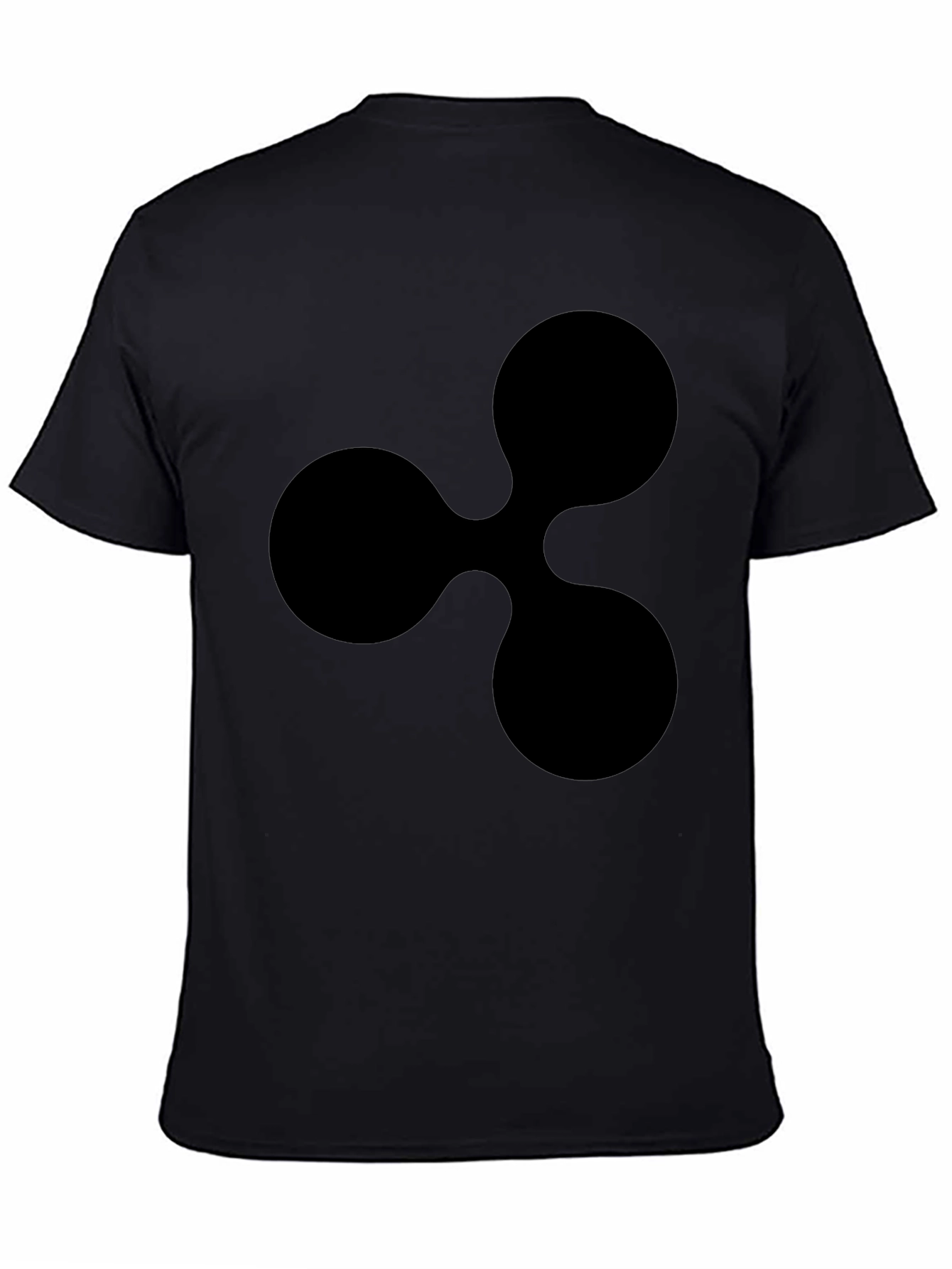 Black Ripple Logo T-Shirt - Crypto Fan Apparel