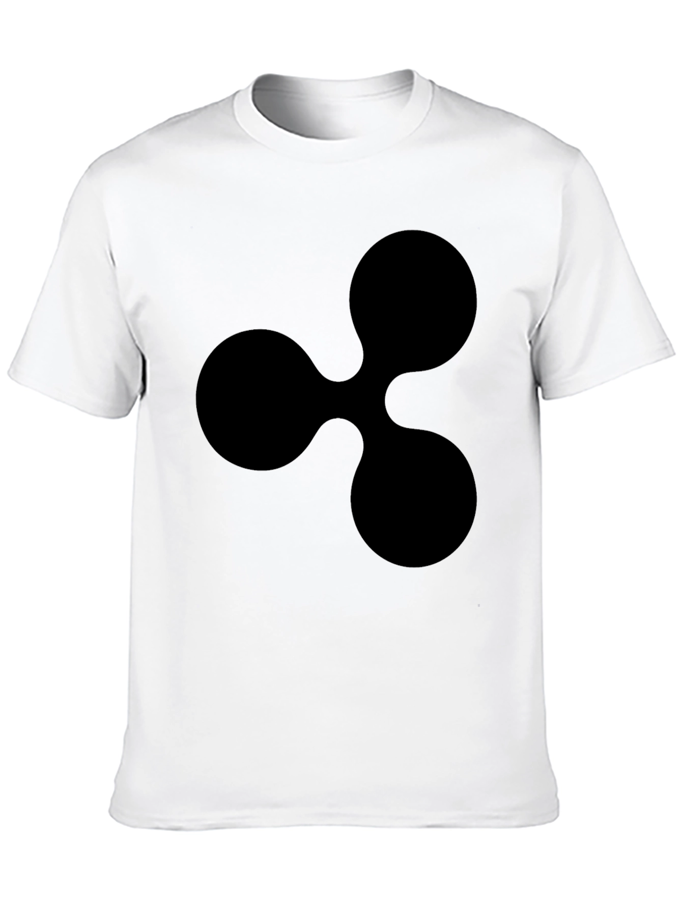 Black Ripple Logo T-Shirt - Crypto Fan Apparel