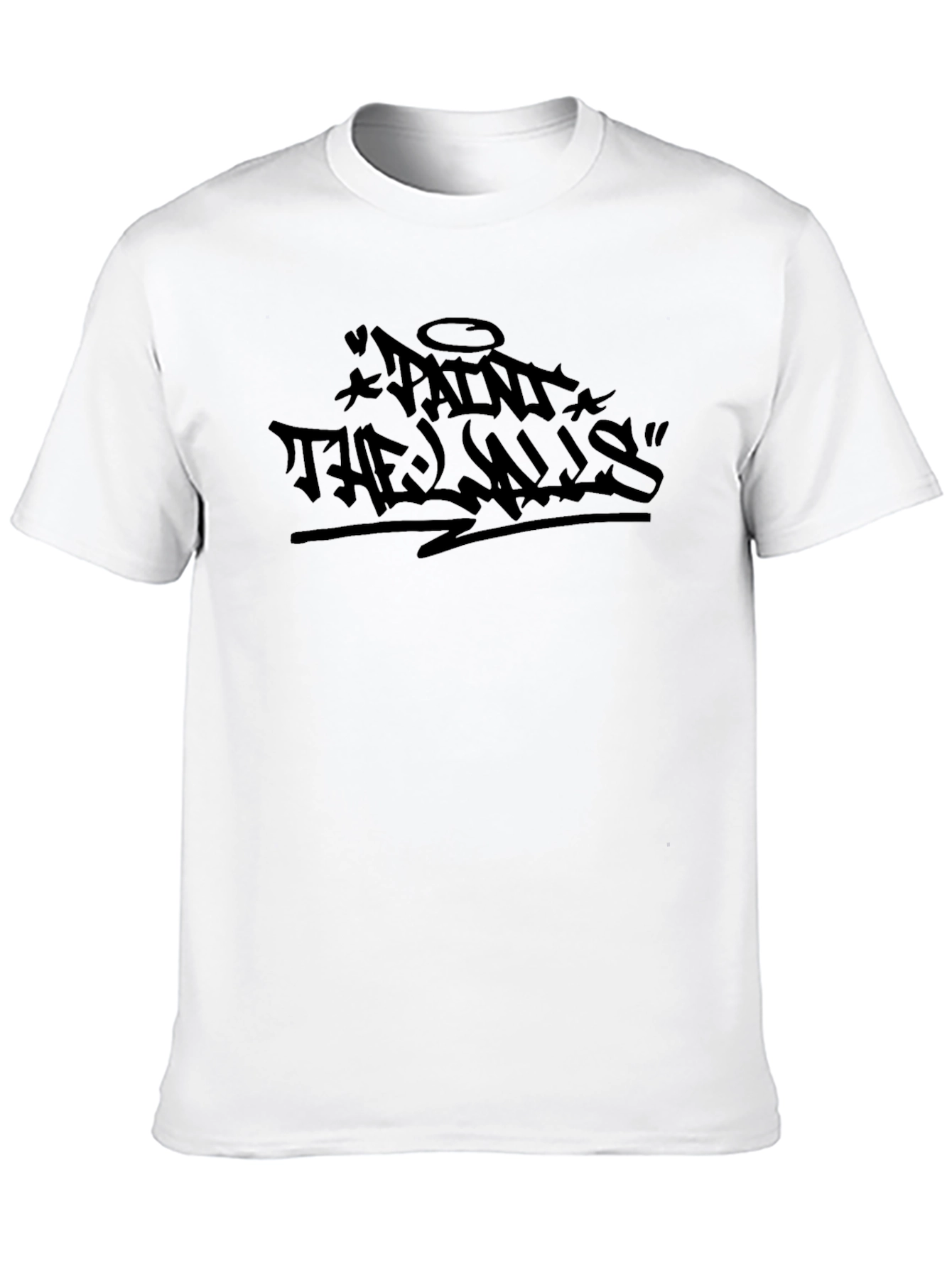 Black Paint the Walls Graphic Tee