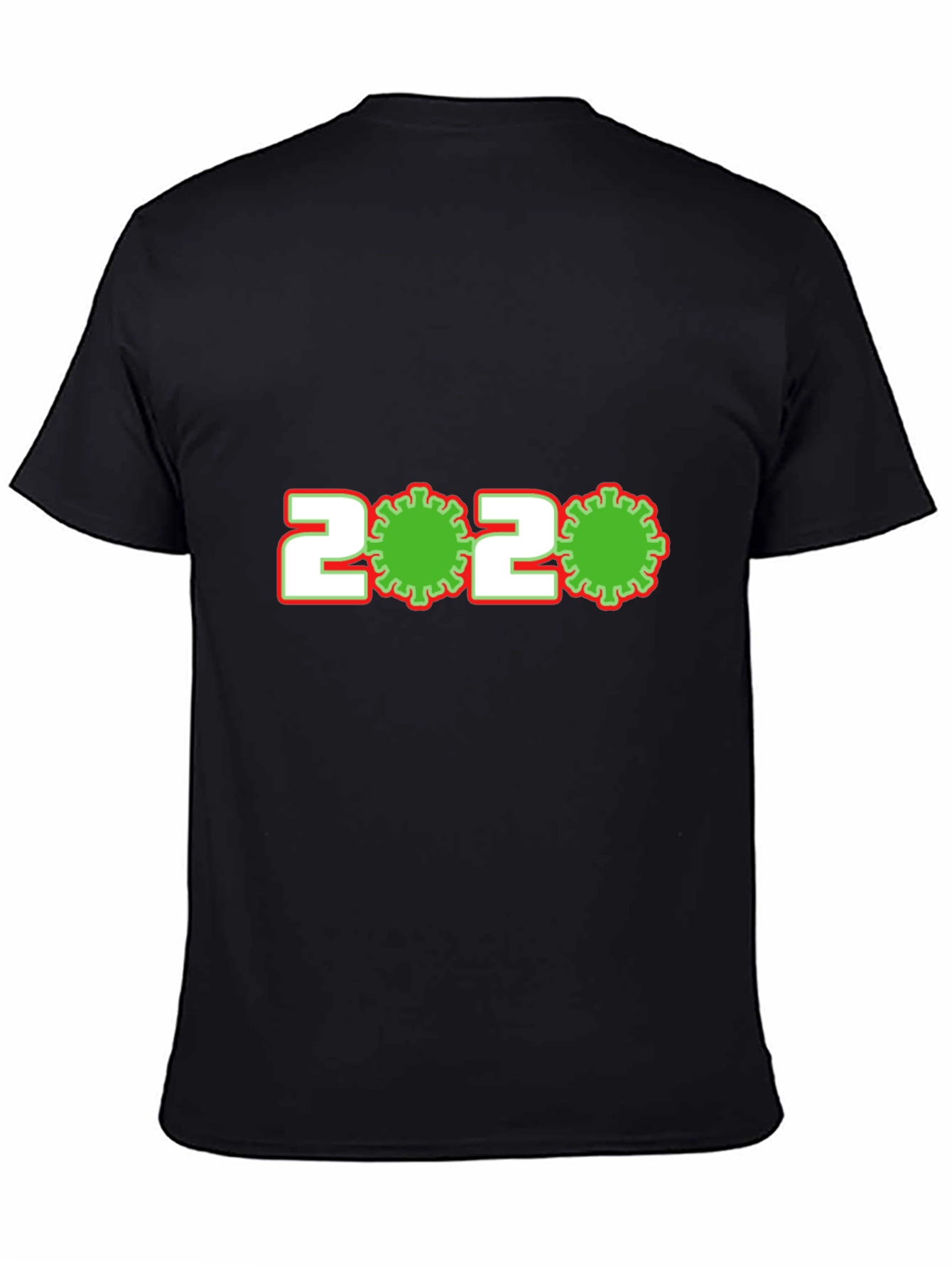 Novelty 2020 Virus Graphic Tee - Black