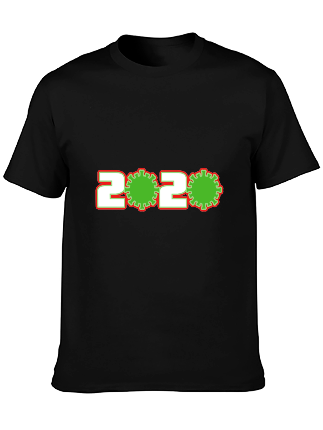 Novelty 2020 Virus Graphic Tee - Black
