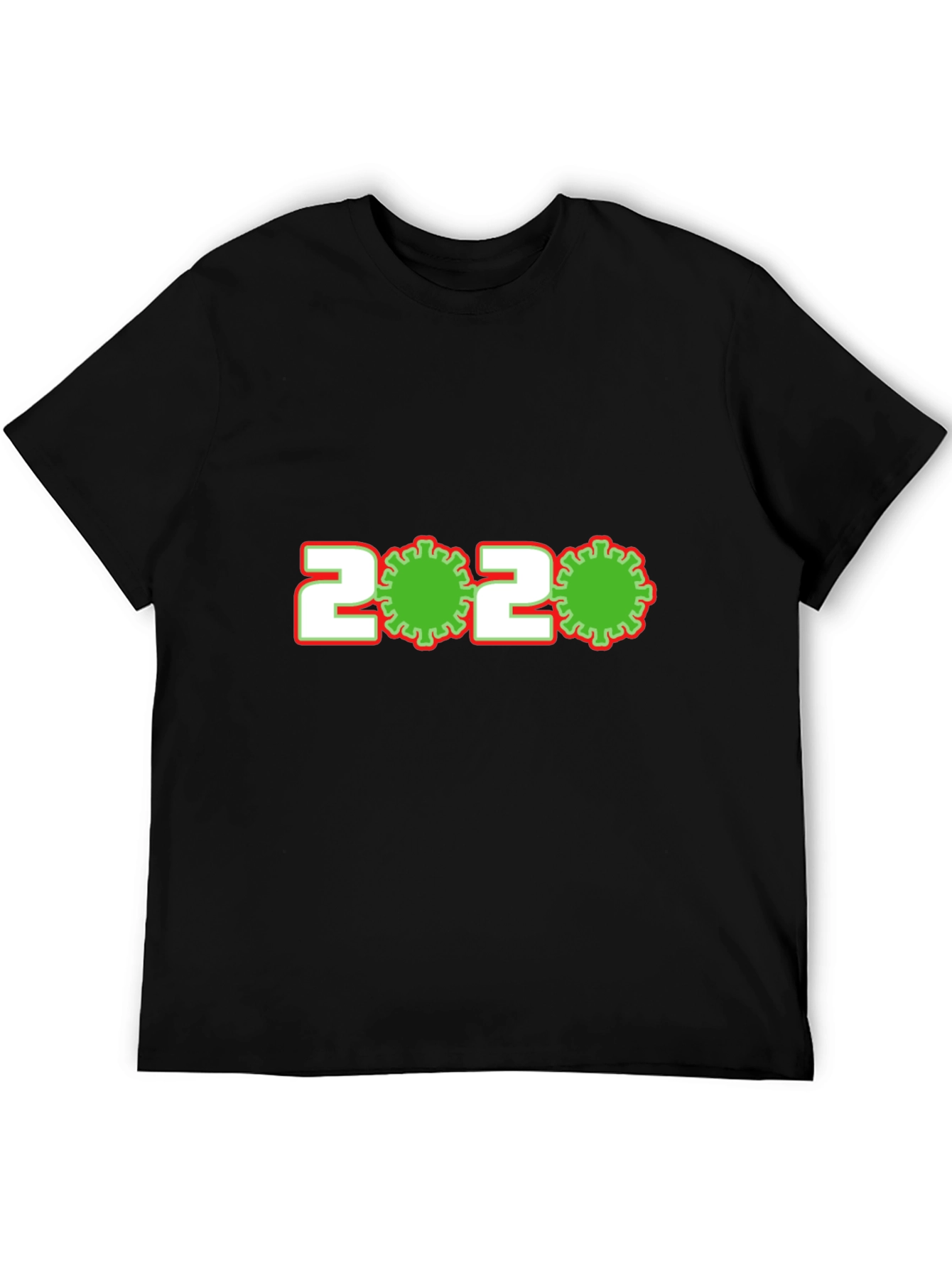 Novelty 2020 Virus Graphic Tee - Black