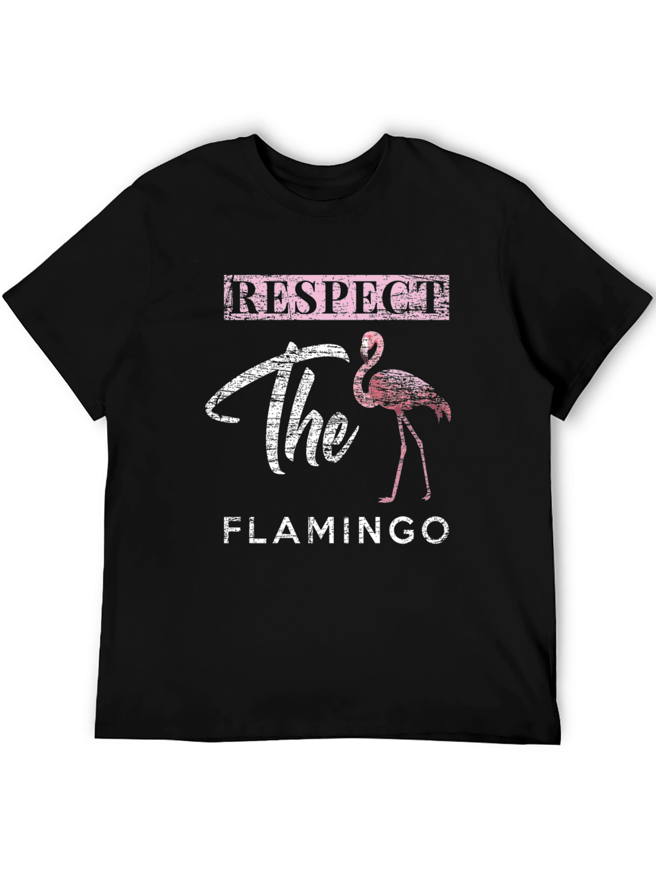 Respect the Flamingo Graphic T-Shirt - Casual Style