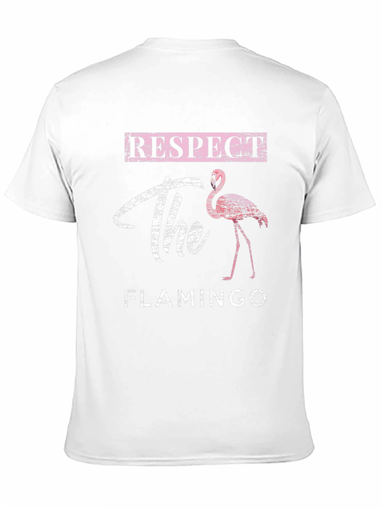 Respect the Flamingo Graphic T-Shirt - Casual Style