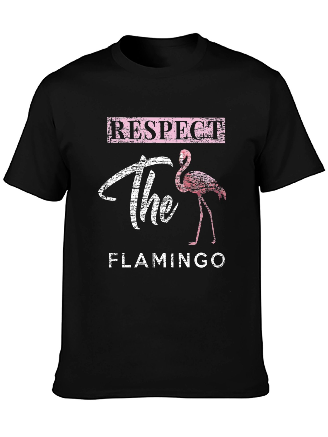 Respect the Flamingo Graphic T-Shirt - Casual Style