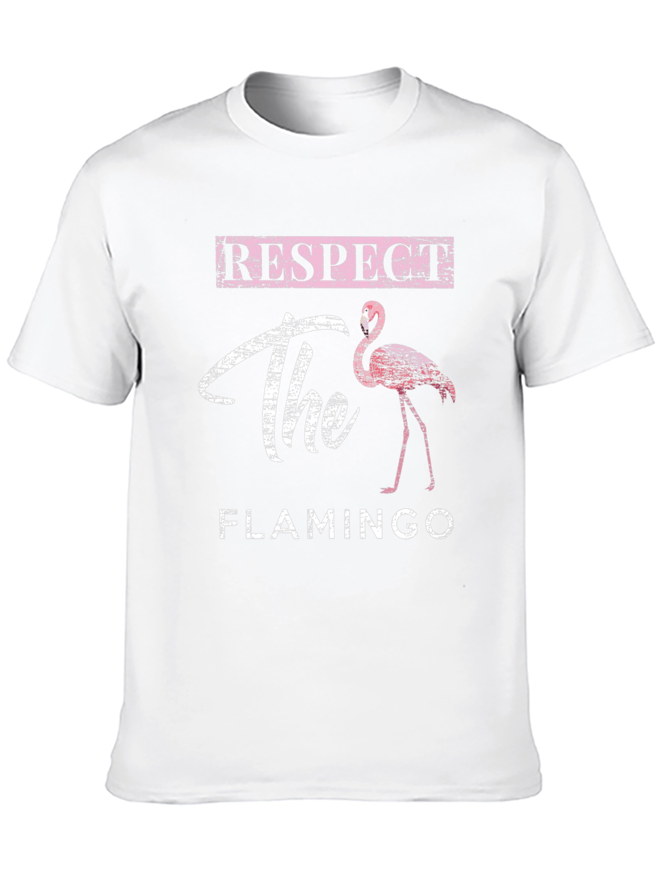 Respect the Flamingo Graphic T-Shirt - Casual Style