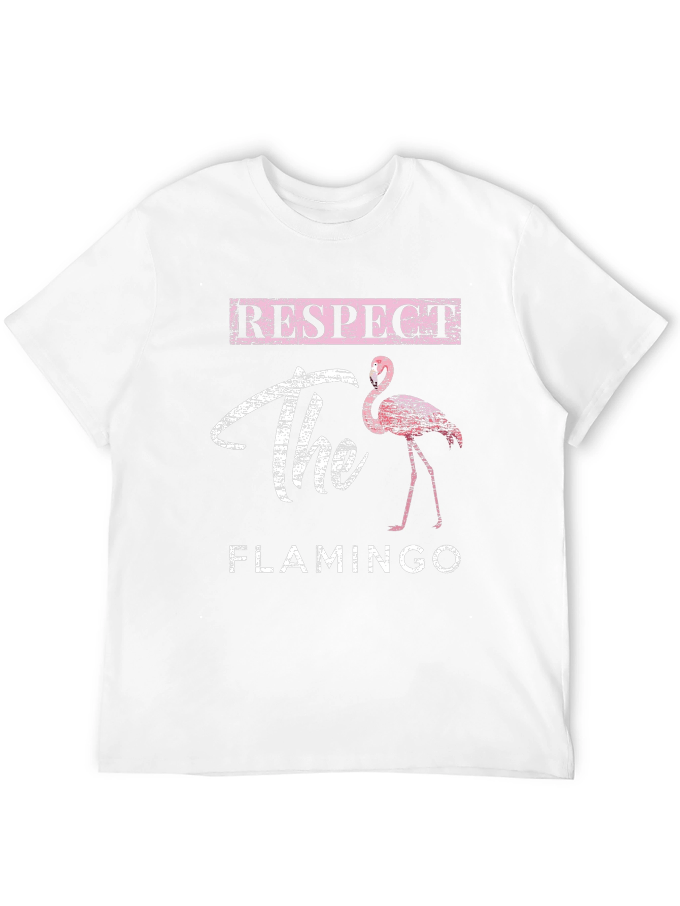 Respect the Flamingo Graphic T-Shirt - Casual Style