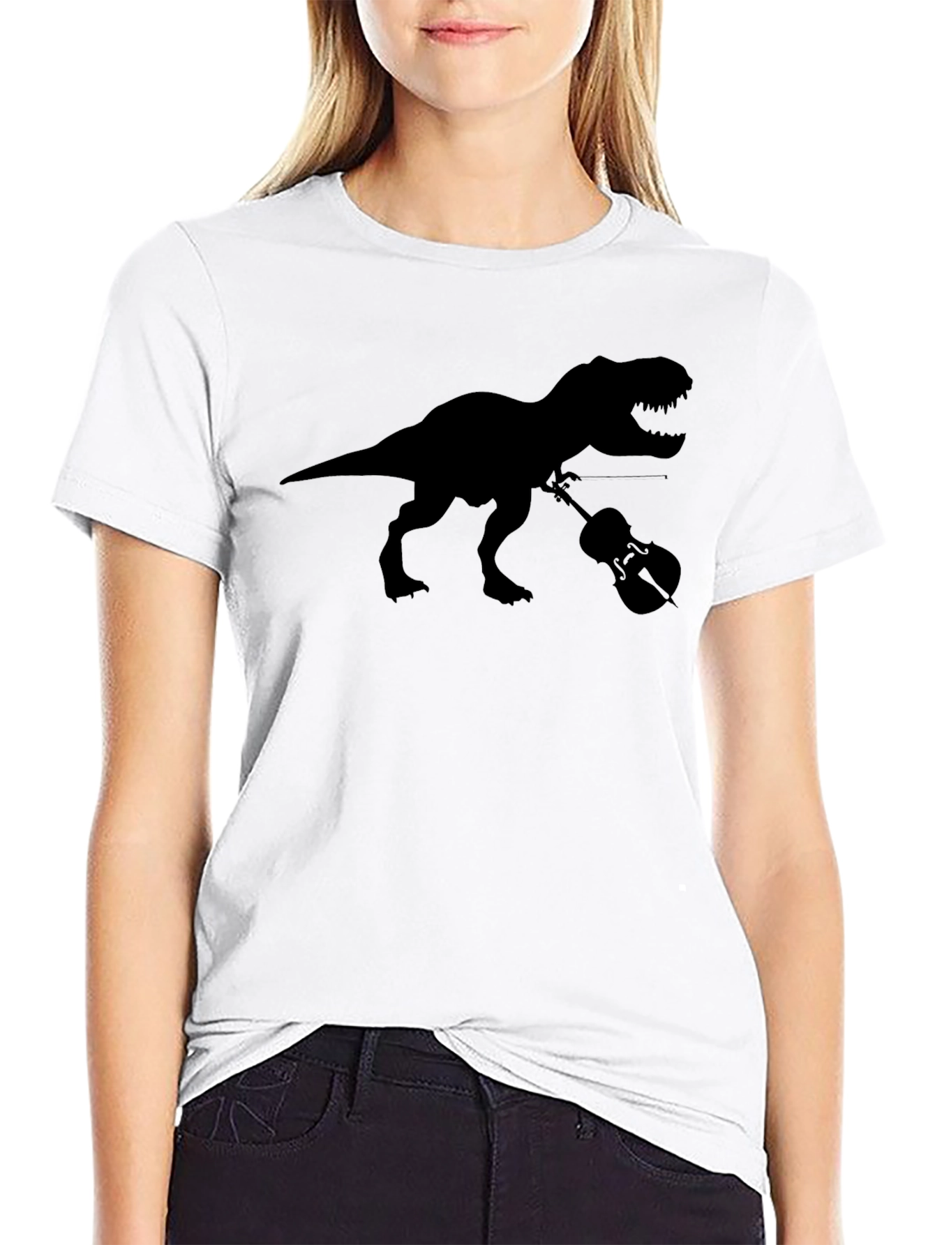 Dino Violist Black T-Shirt