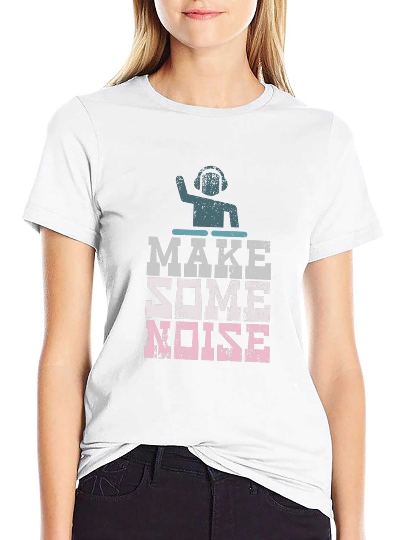 Make Some Noise DJ Graphic T-Shirt