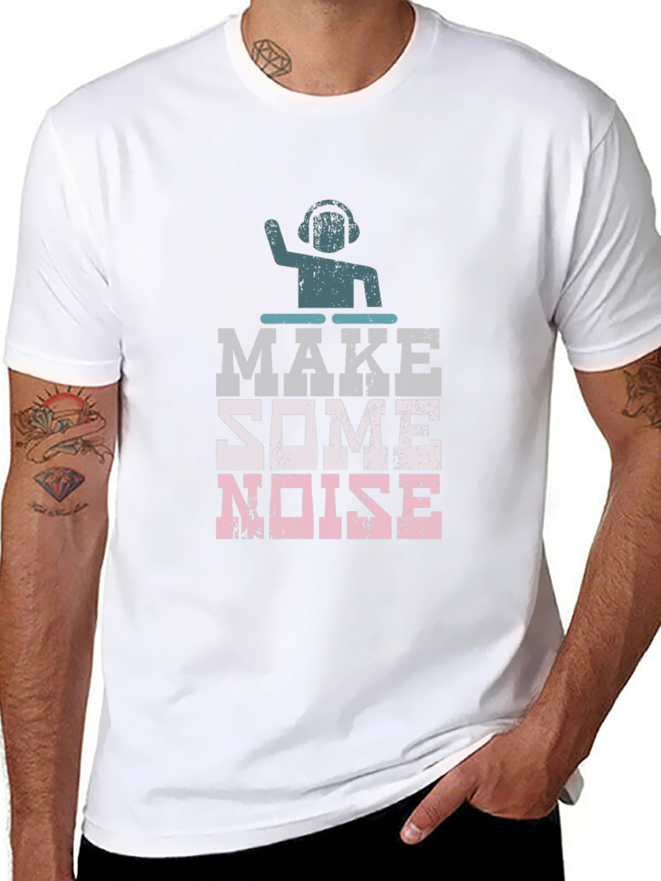 Make Some Noise DJ Graphic T-Shirt