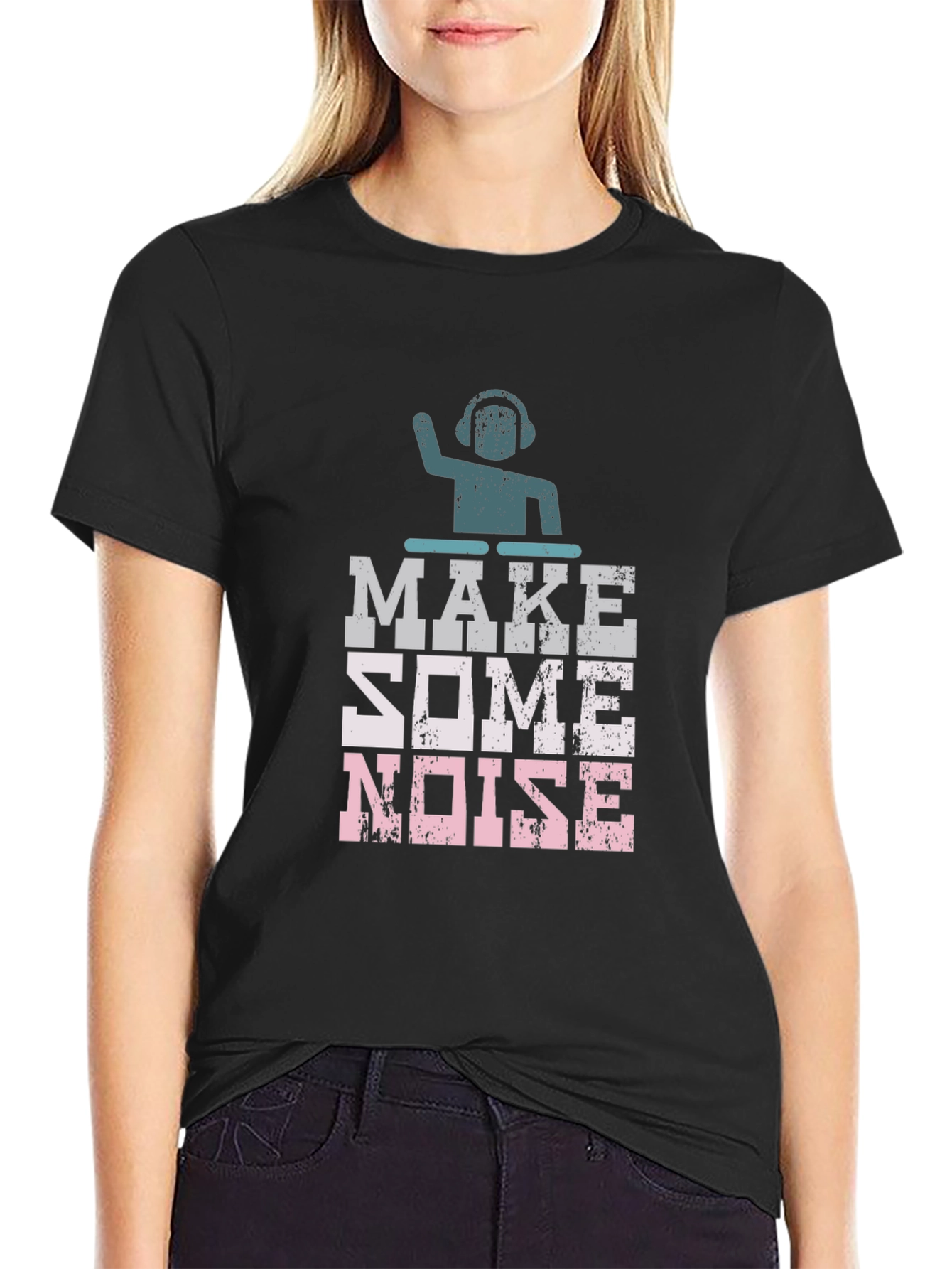 Make Some Noise DJ Graphic T-Shirt