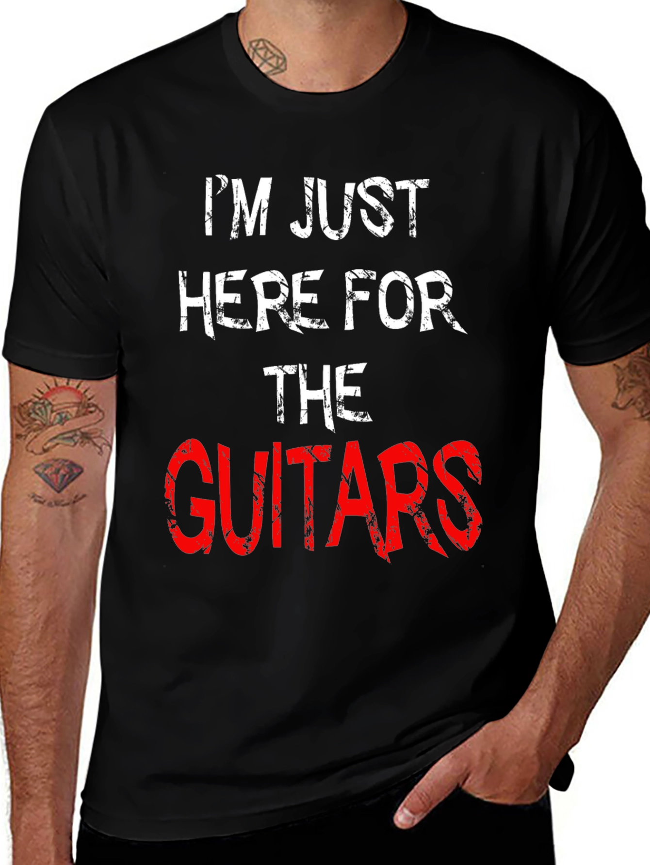 Im Just Here For The Guitars T-Shirt