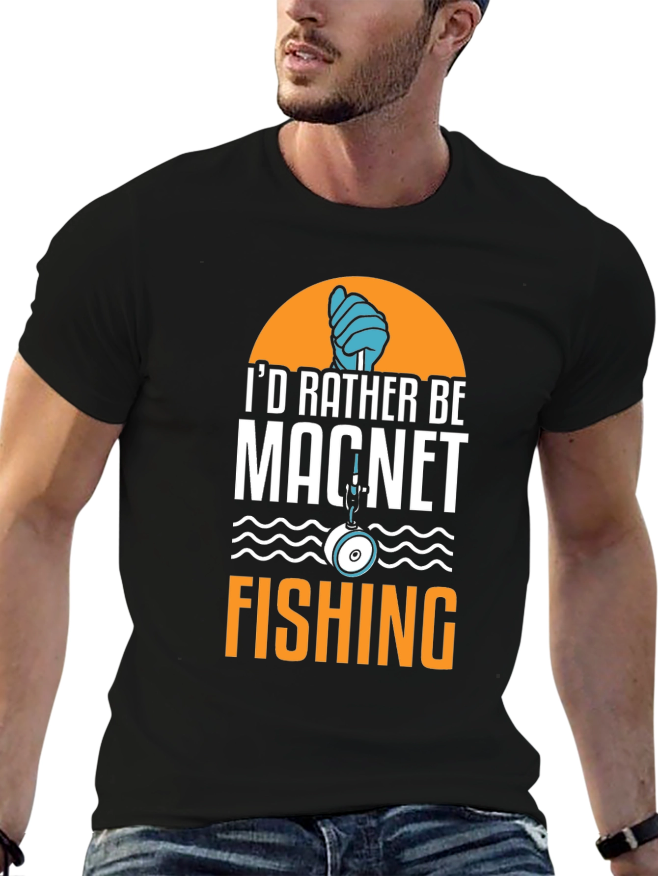 Magnet Fishing T-Shirt - Id Rather Be