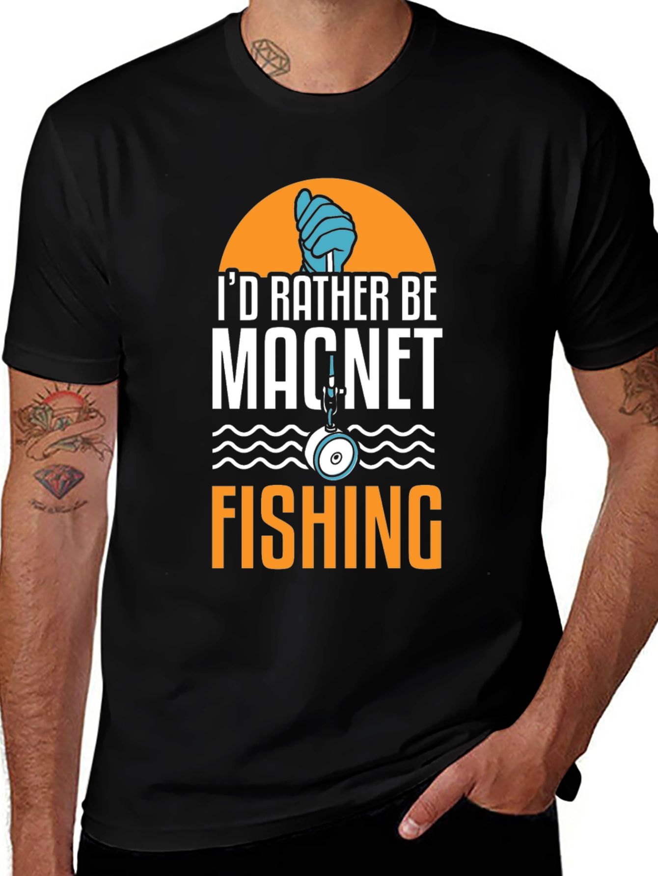 Magnet Fishing T-Shirt - Id Rather Be