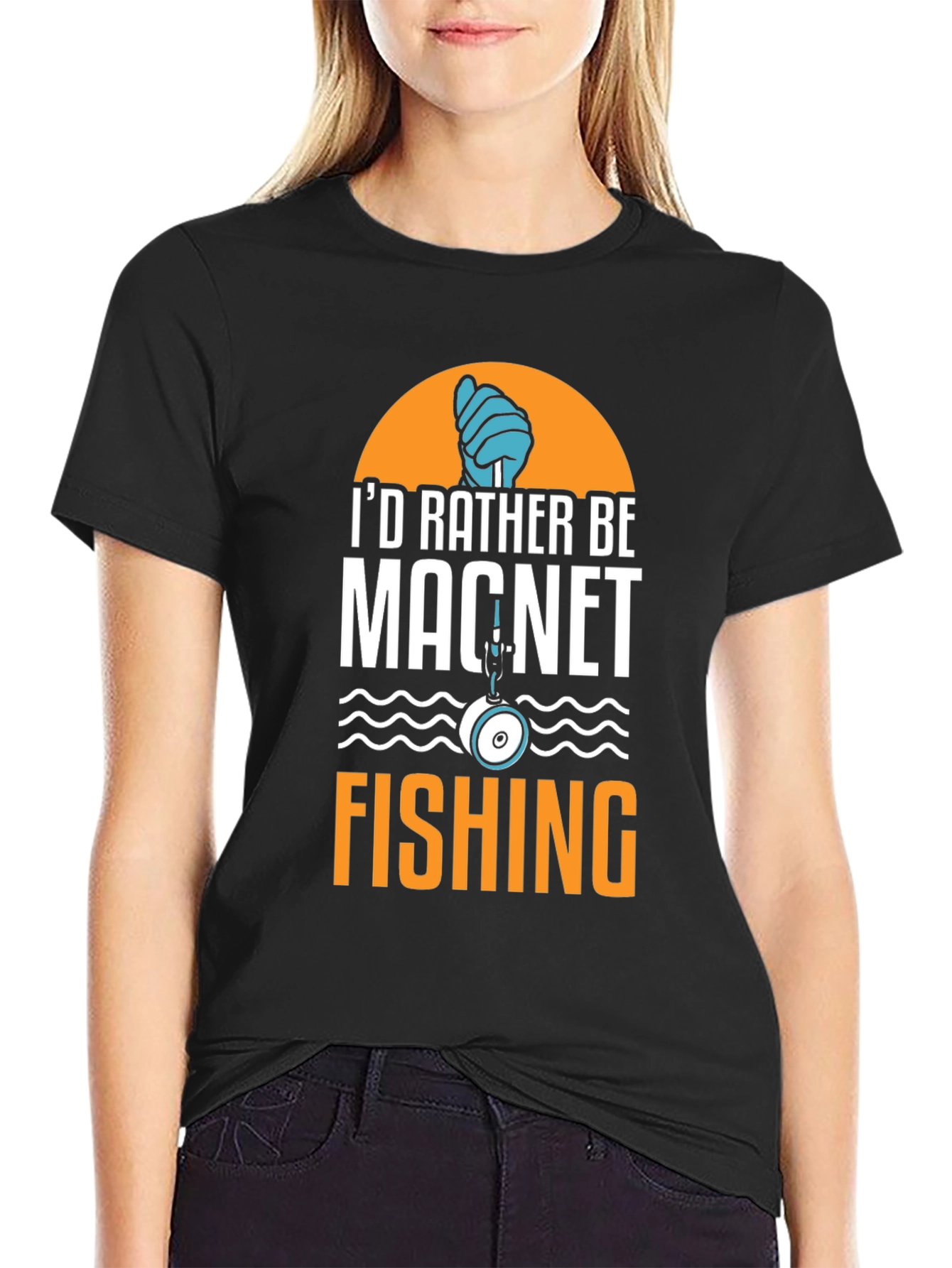 Magnet Fishing T-Shirt - Id Rather Be