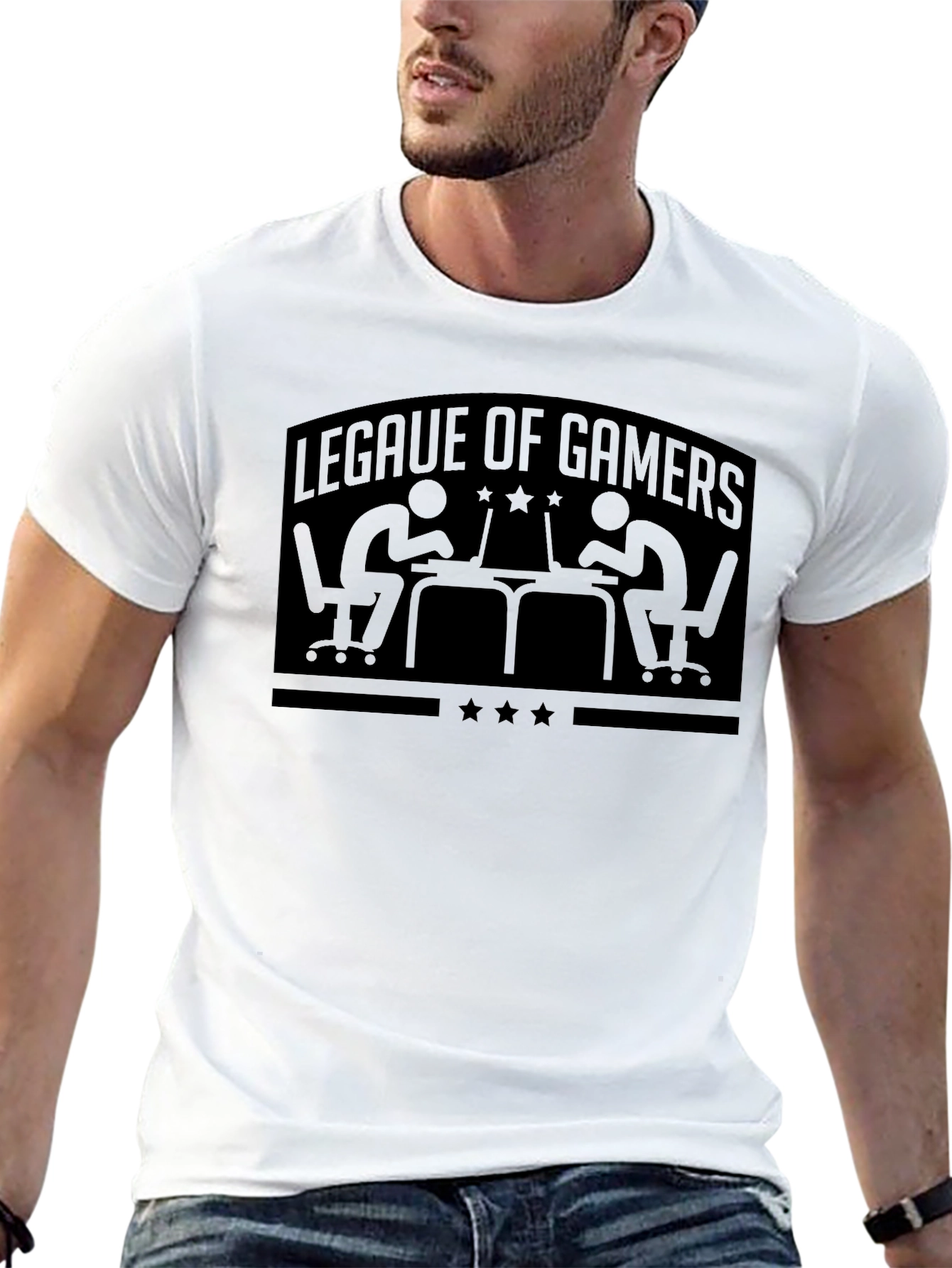 League of Gamers Graphic T-Shirt - Black