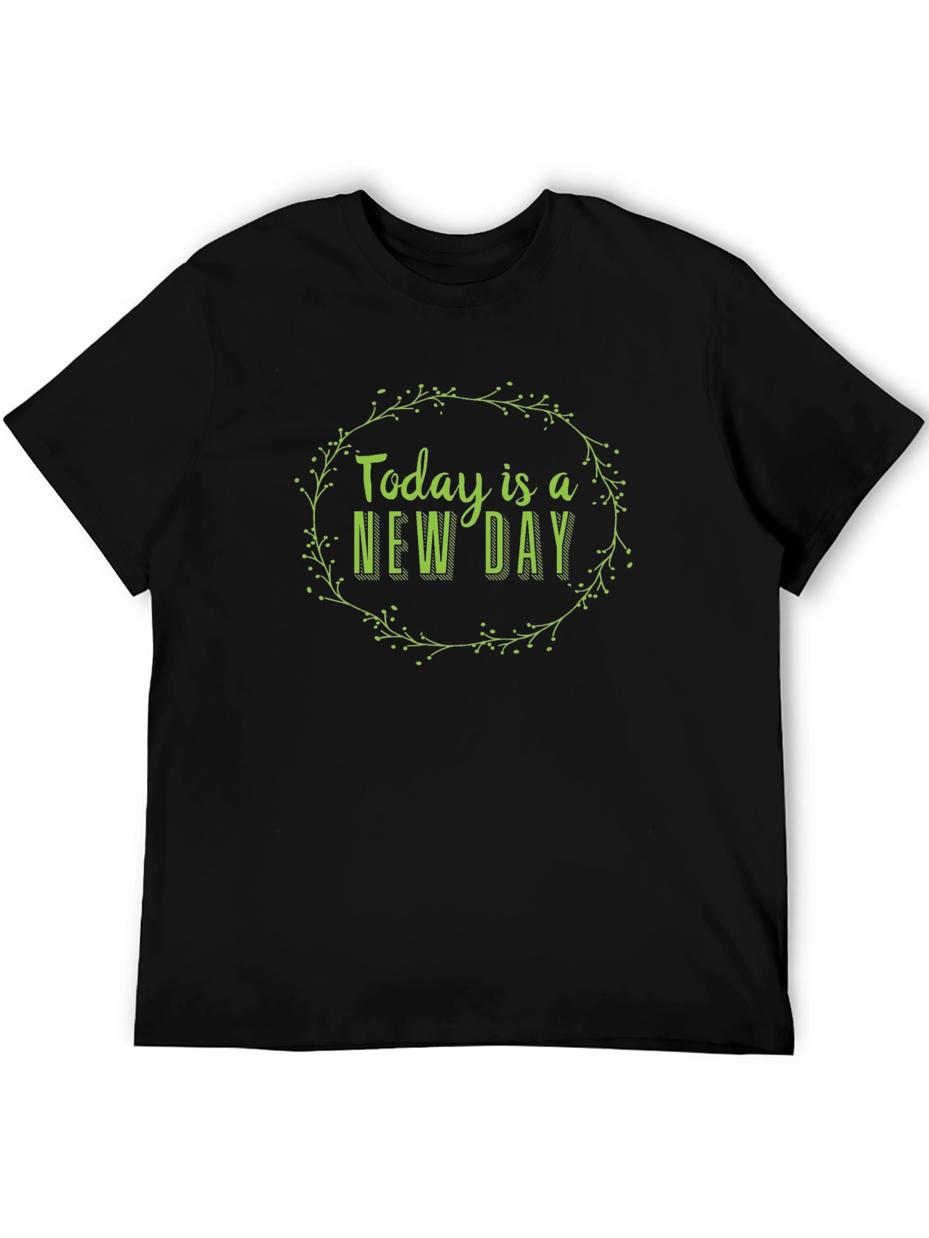 Today is a New Day Graphic Tee - Black