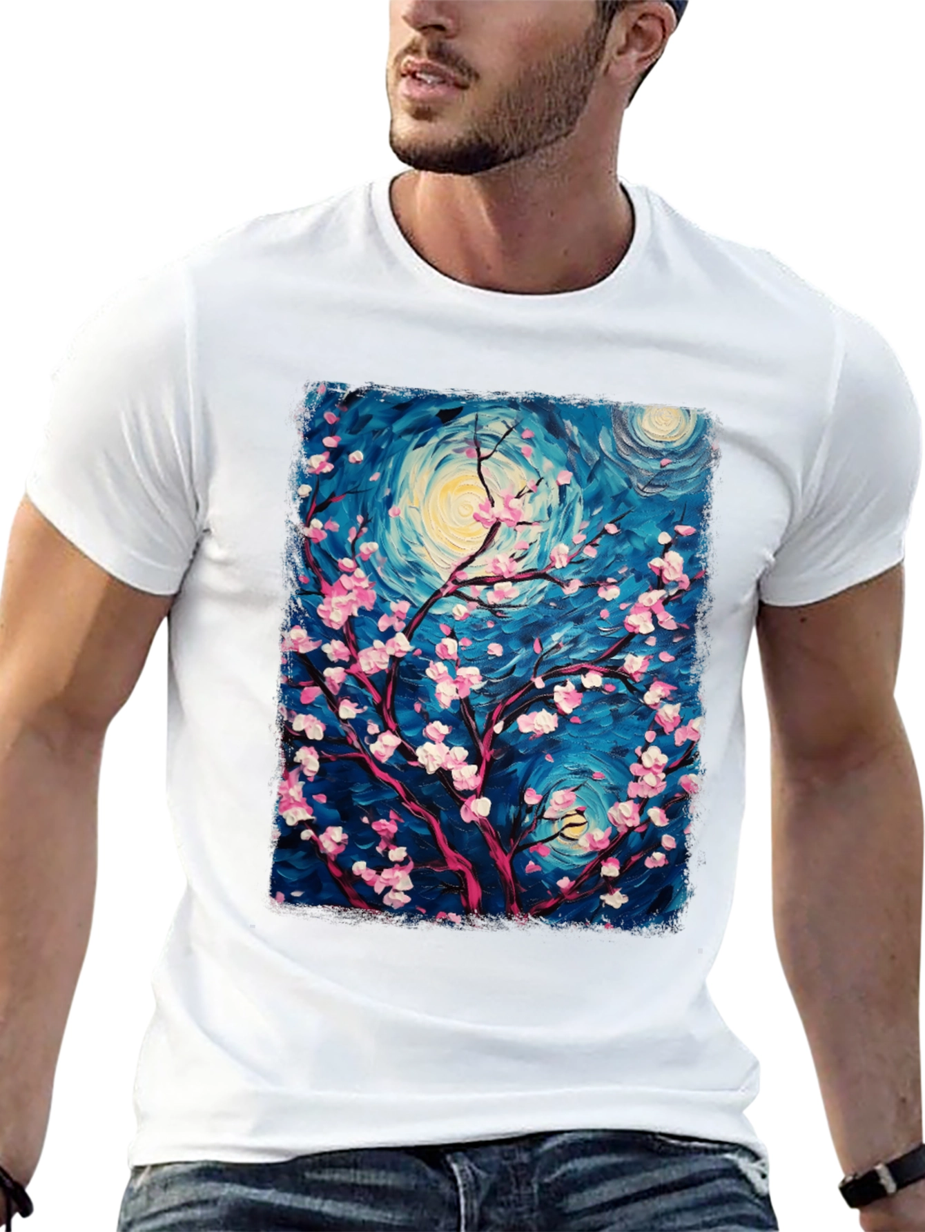 Blossom Night T-Shirt - Artistic Design