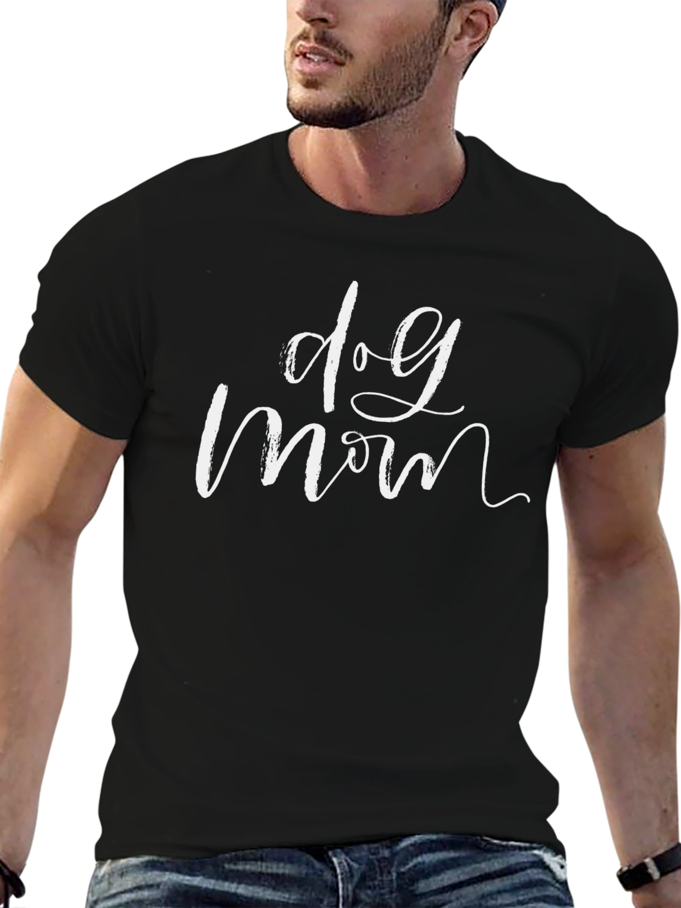 Dog Mom Black T-Shirt - Casual Comfort