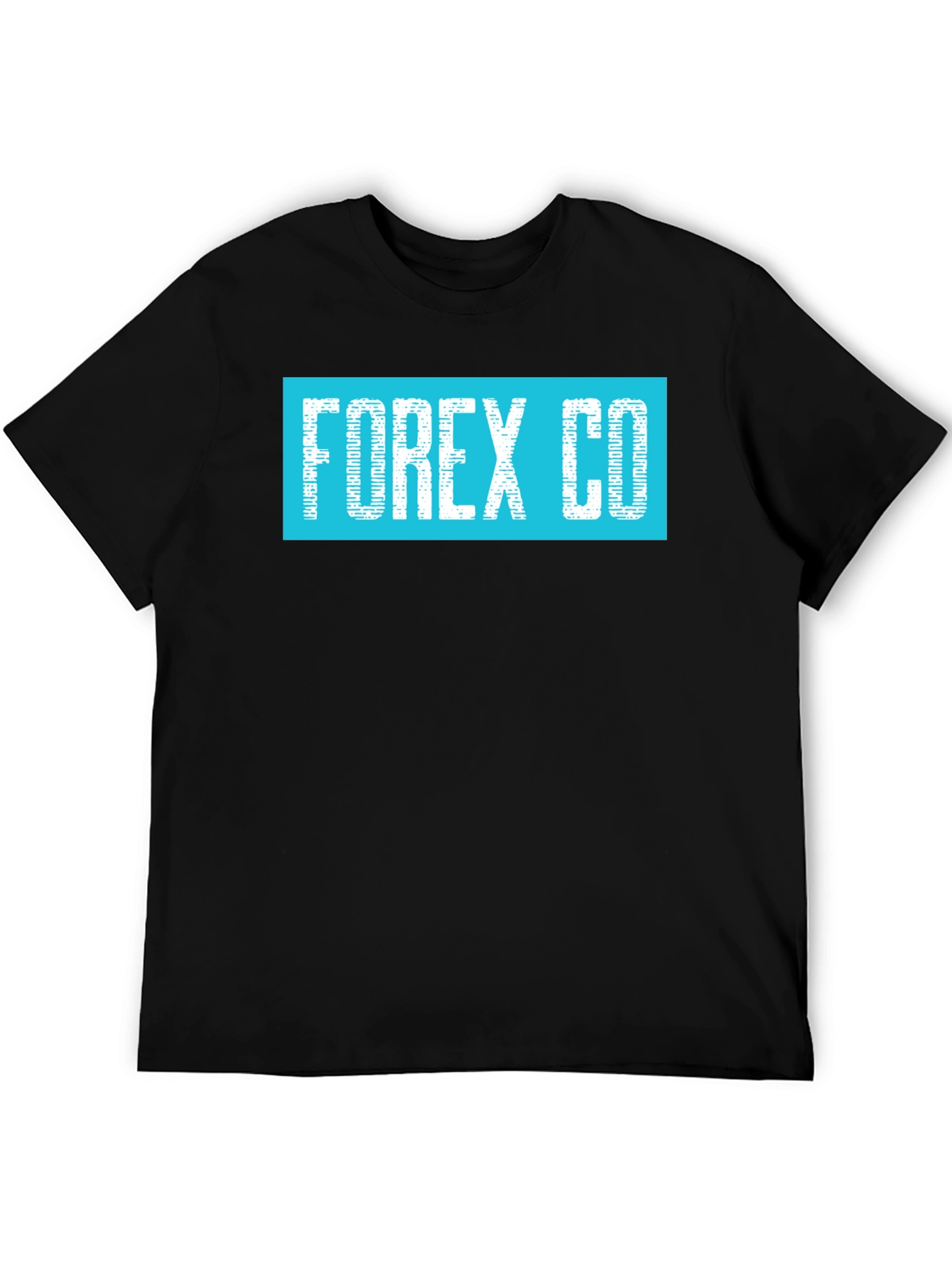 Forex Co. Graphic Print Mens Black T-Shirt