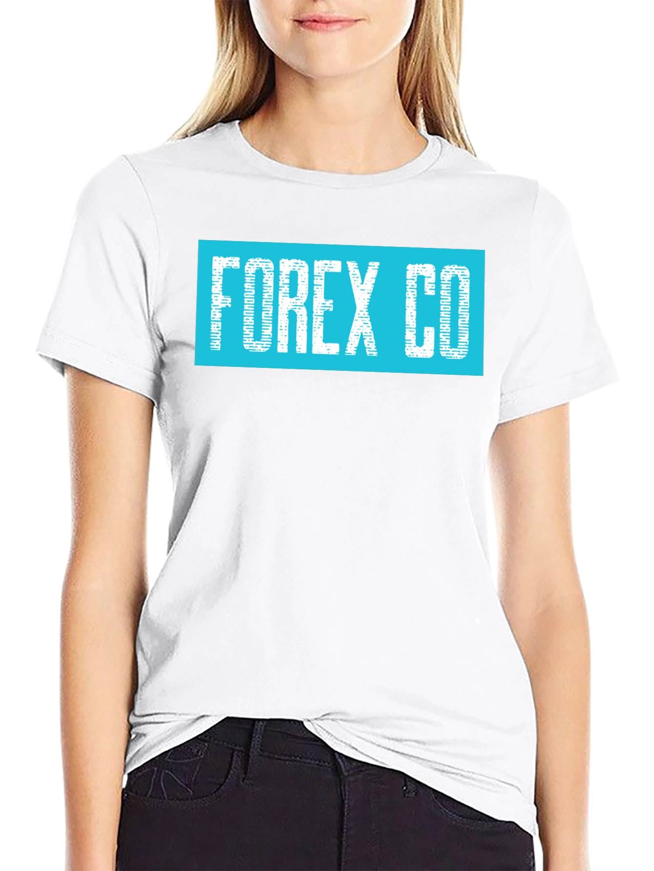 Forex Co. Graphic Print Mens Black T-Shirt