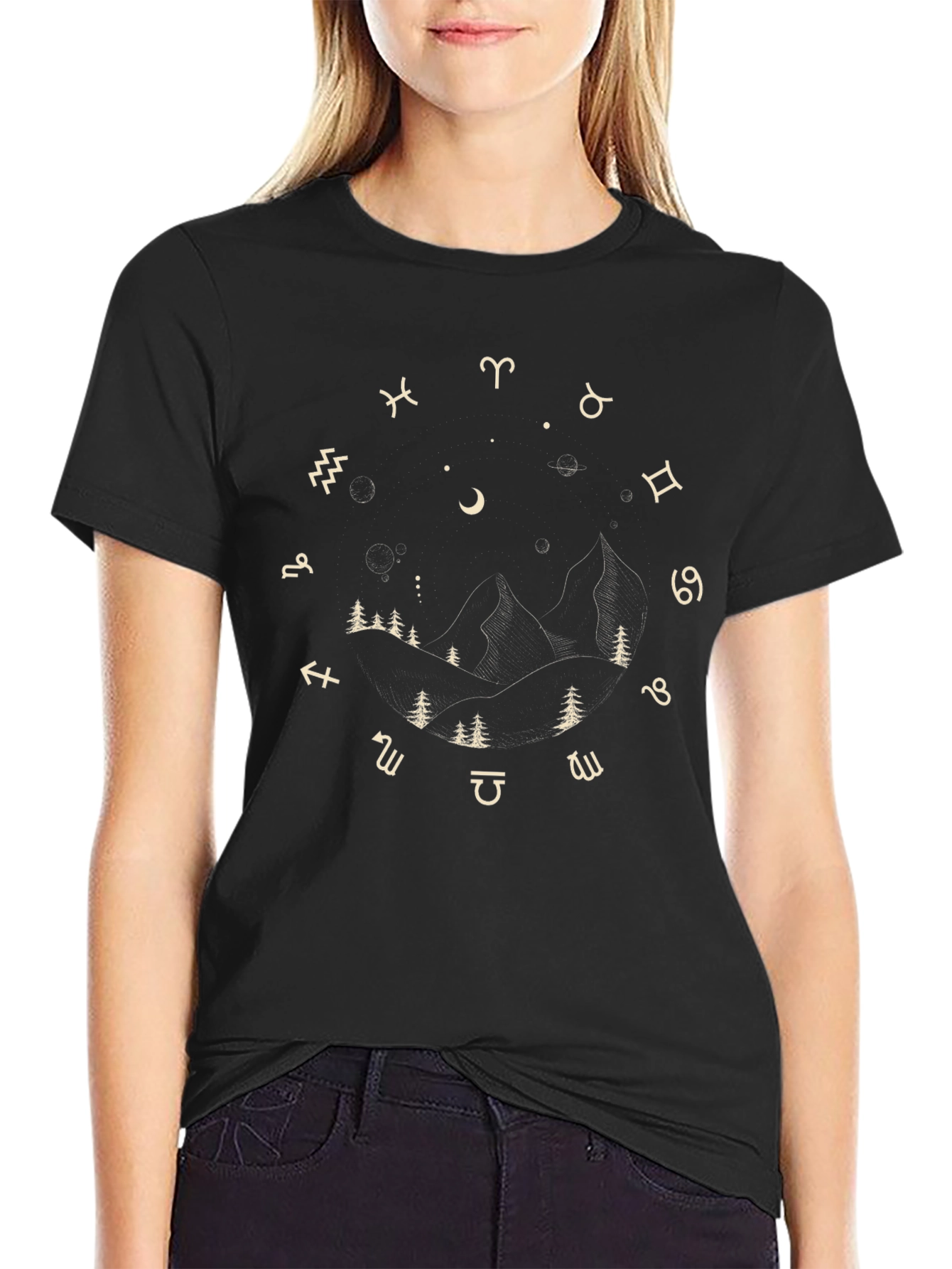 Zodiac Constellation Graphic T-Shirt
