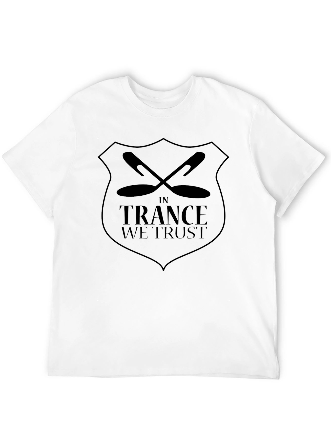 In Trance We Trust Black Graphic Tee