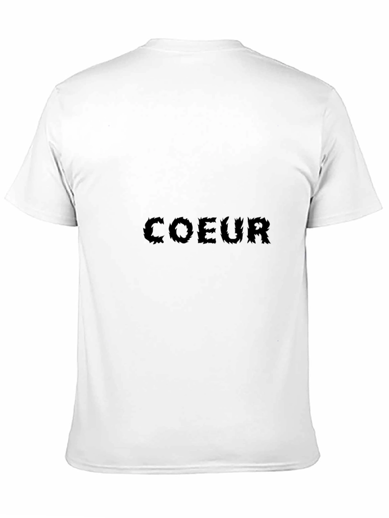 Stylish Black Coeur Graphic Tee