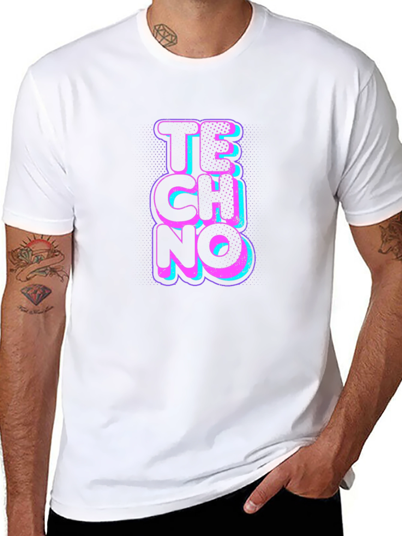 Techno Graphic Black T-Shirt