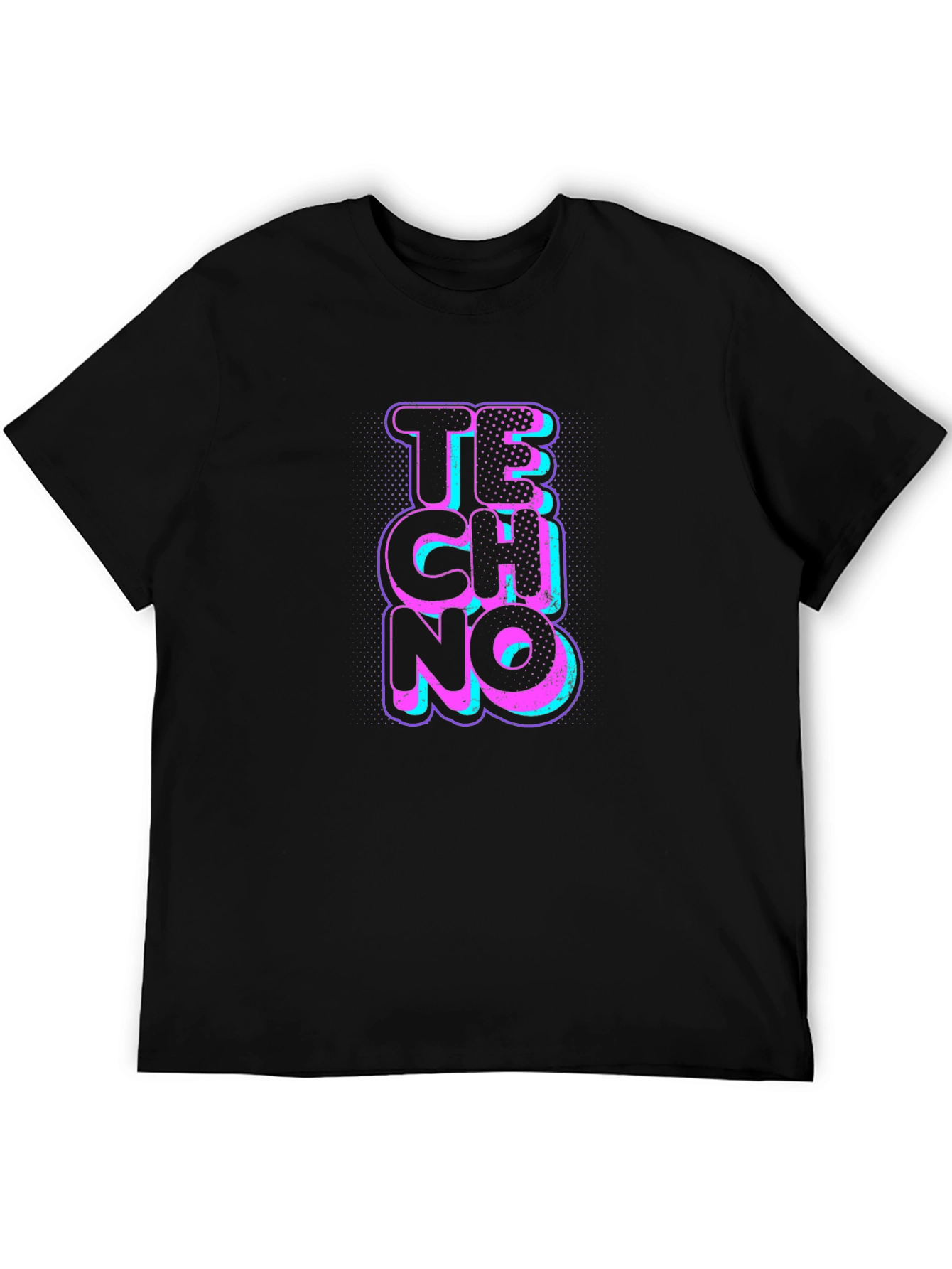 Techno Graphic Black T-Shirt